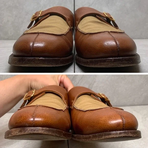 Crockett & Jones Hampsted leather + canvas shoes 9.5 D